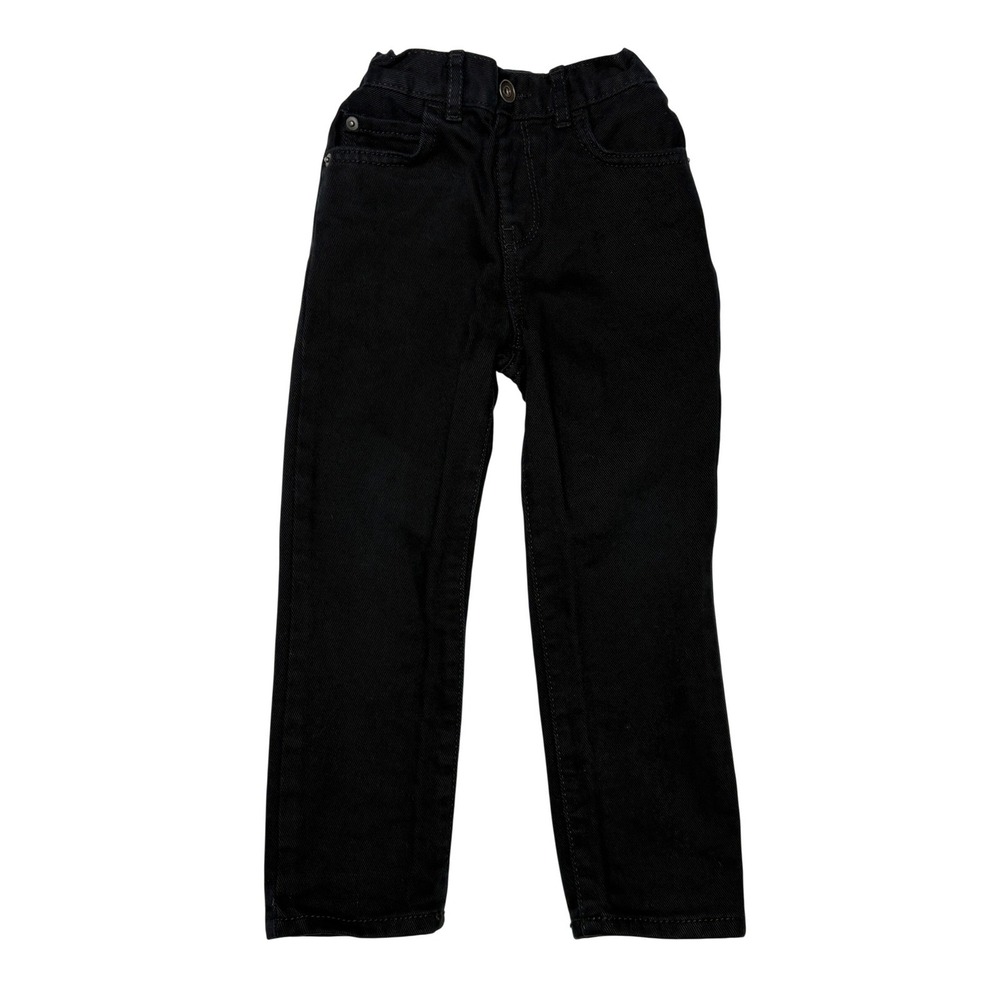 The Children's Place Adjustable Waist Skinny Black Jeans 4T Casual Denim